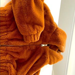 Urban Outfitters cropped teddy bear jacket